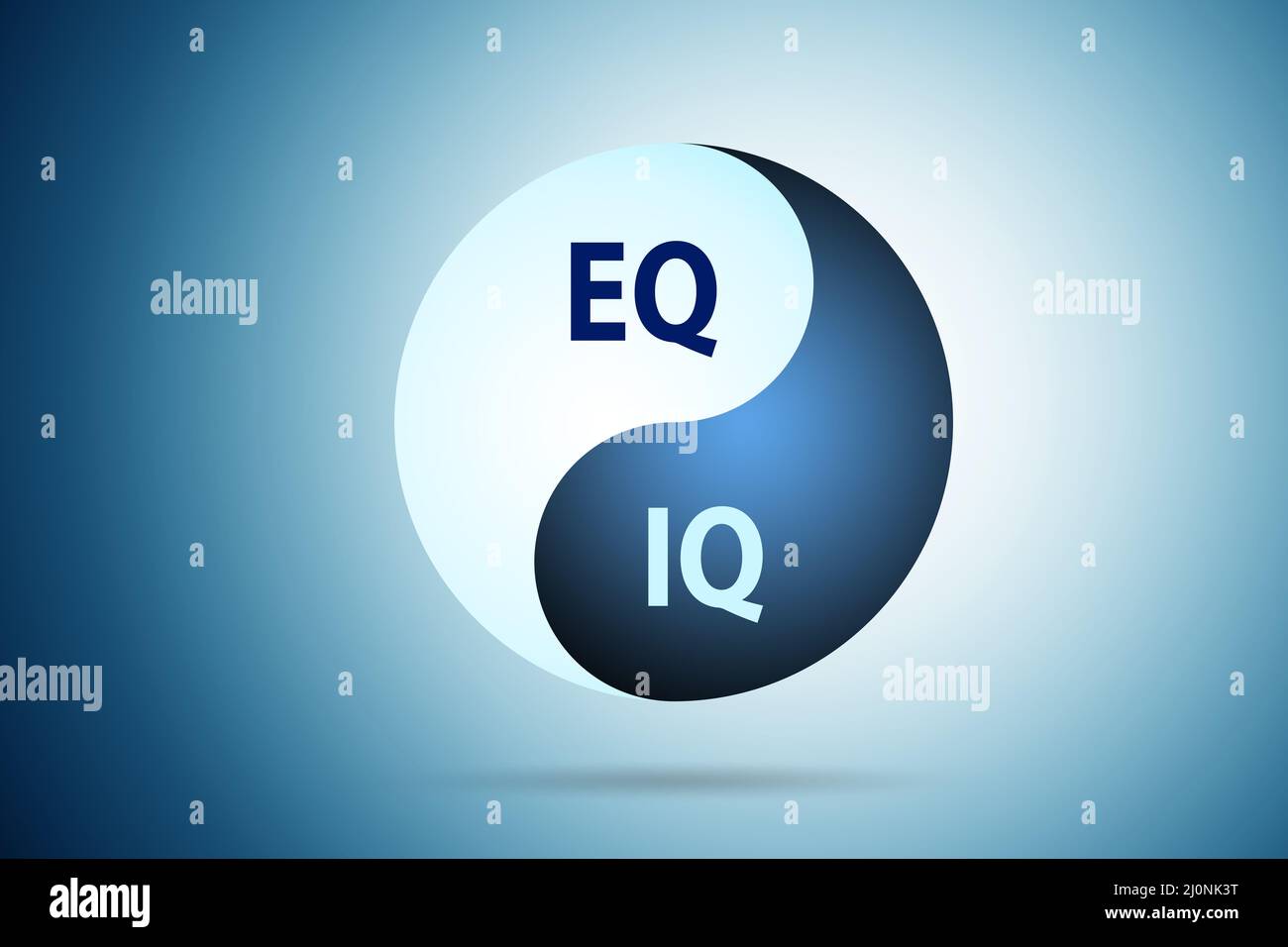 EQ and IQ skill concepts Stock Photo