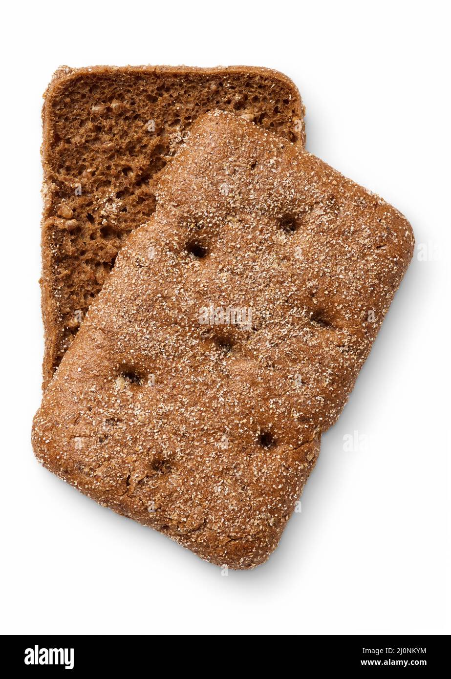 Traditional Scandinavian rye bread, isolated on white background Stock Photo Alamy