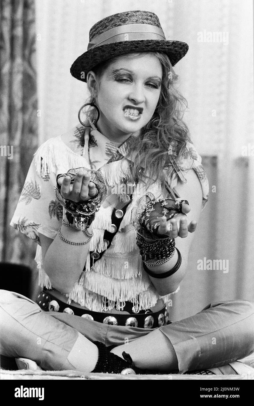 Cyndi Lauper (30) american singer songwriter pictured May 1984 Stock