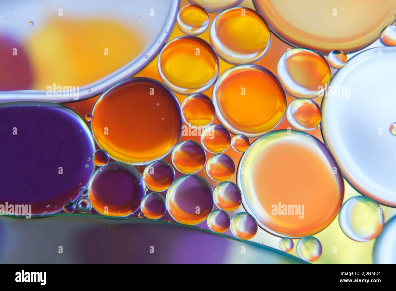 abstract photo of oil drops float on a water Stock Photo Alamy