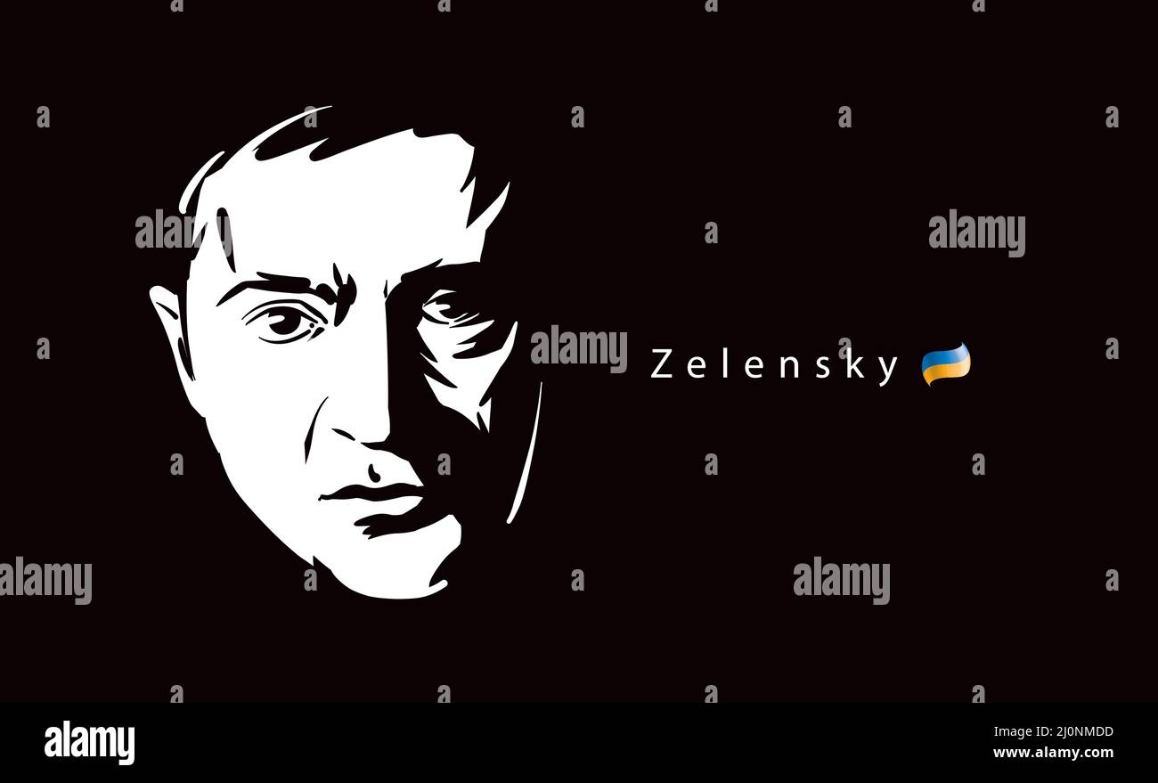 Portrait of zelensky Stock Vector Images Alamy