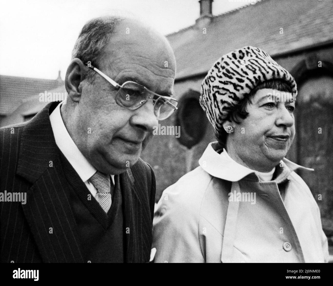 The crash of the Aberdeen to London sleeper train which careered off the track on the notorius Morpeth curve, just half a mile from the station. The crash happened at 10 minutes past midnight on 24th June, 1984   The train driver Peter Allan at Bedlington where he was committed for trial at Newcastle Crown Court on 26th October 1984 Stock Photo