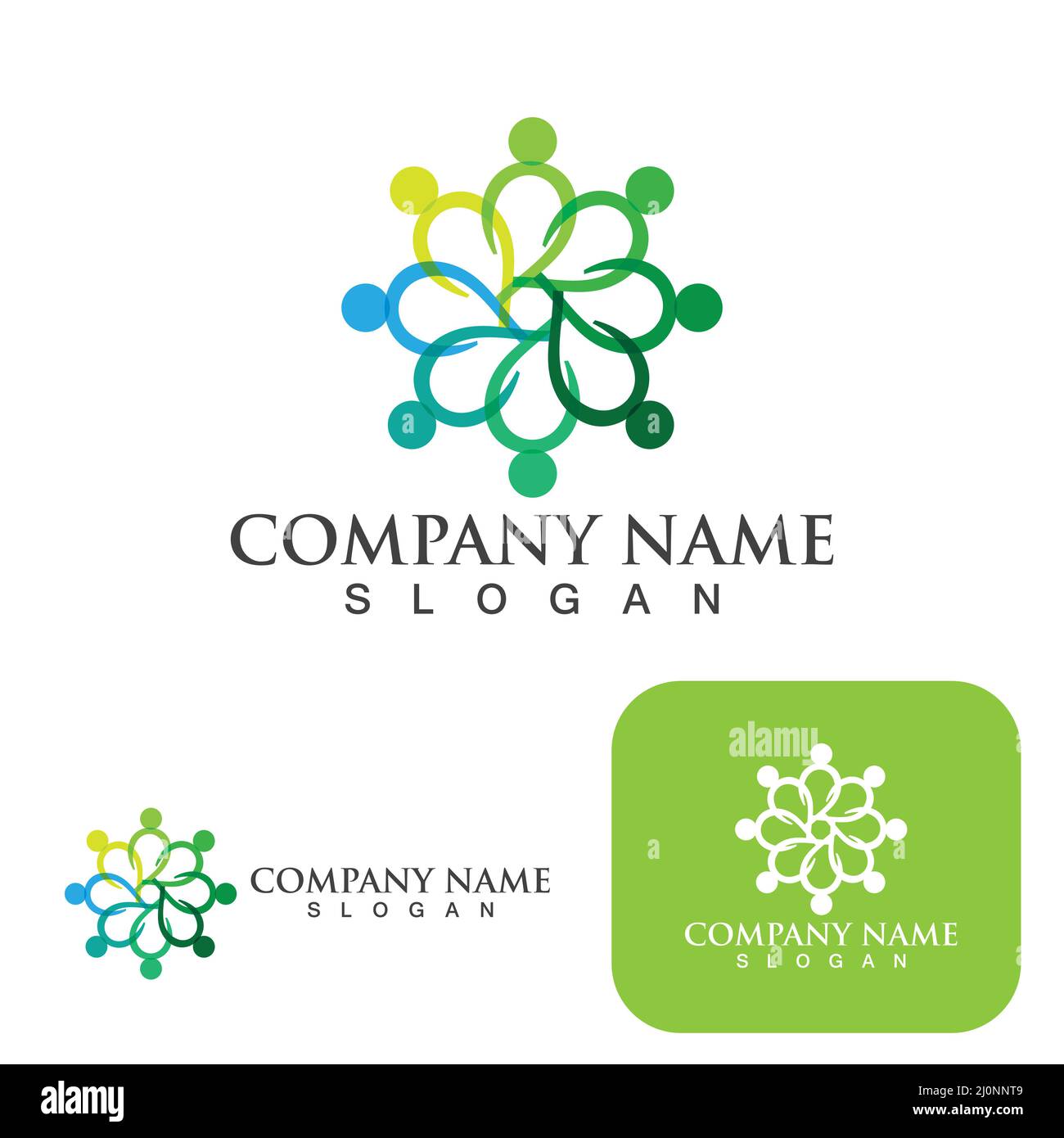 Community group logo, network and social icon vector Stock Vector Image ...