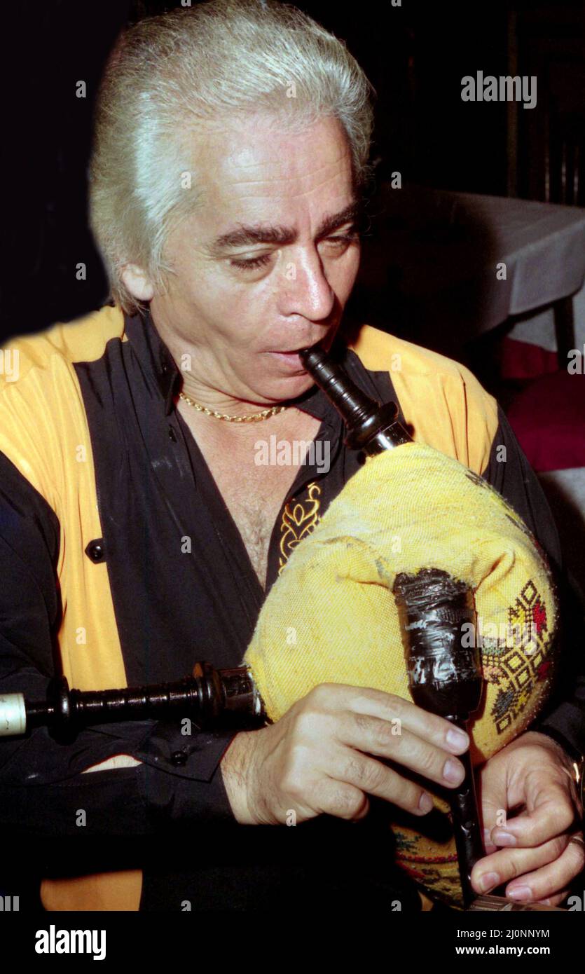 Bucharest, Romania, approx. 1992. Romanian folk music artist Ion ...