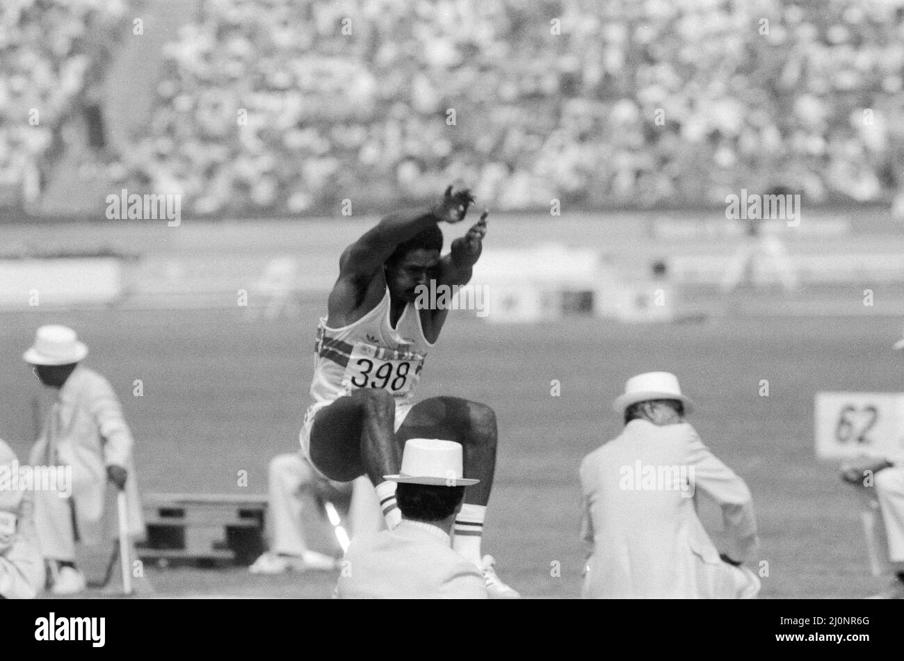 Athletics - Los Angeles Olympic Games 1984 - Decathlon Stock Photo - Alamy