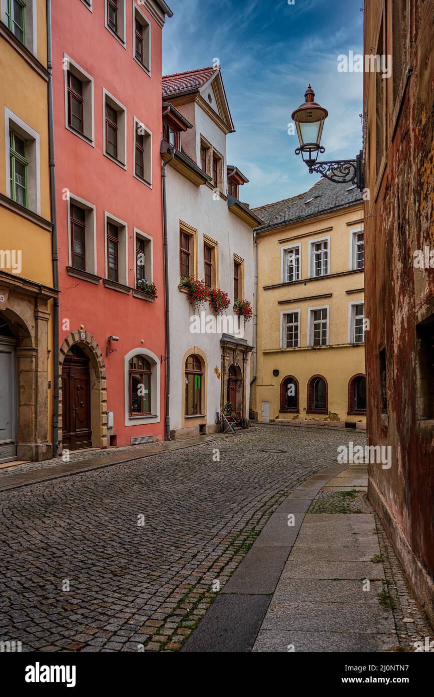 Old town of Zittau with colorful houses Stock Photo Alamy