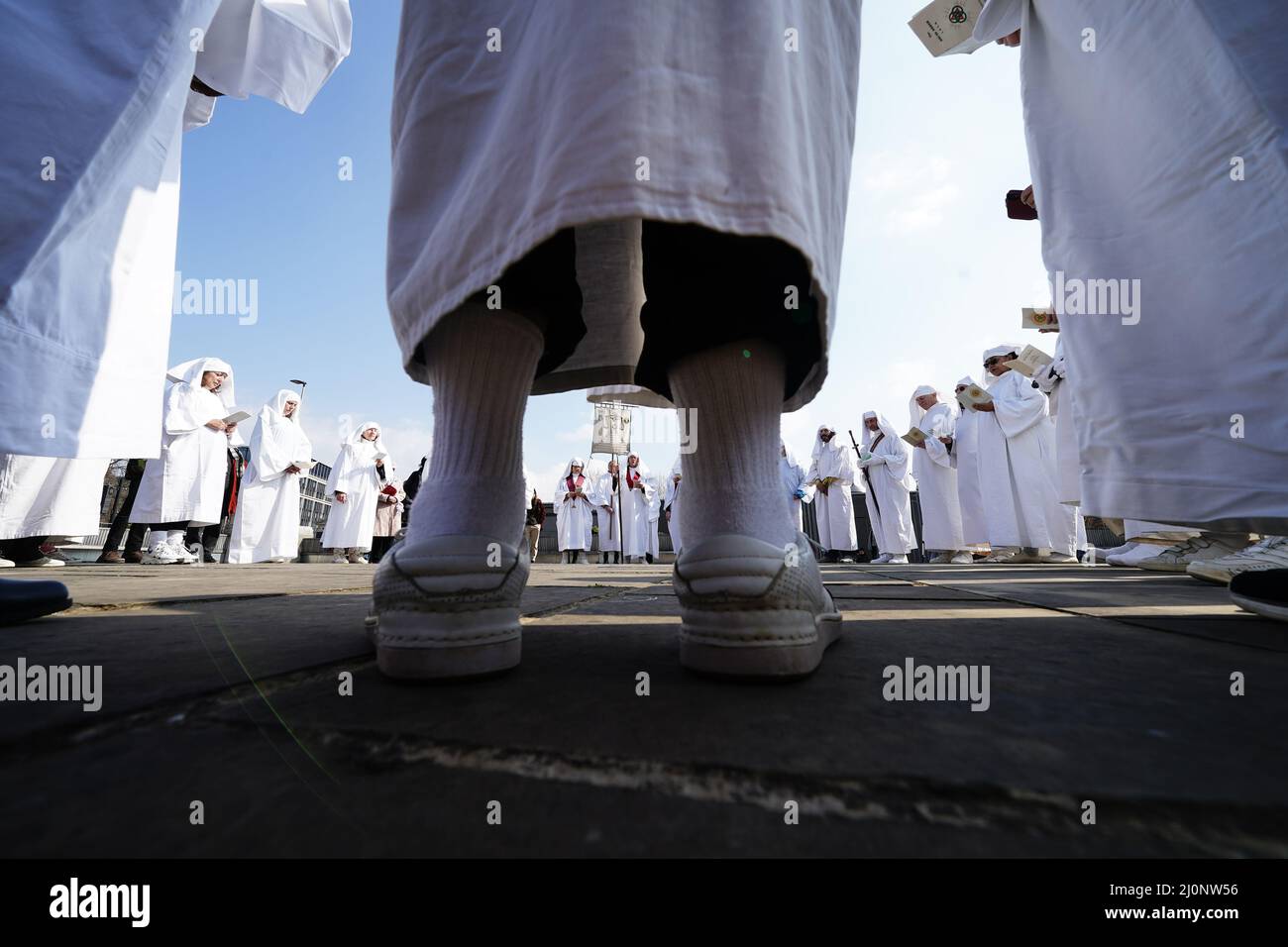 The Druid Order Spring Equinox ceremony held at Tower Hill Terrace in ...