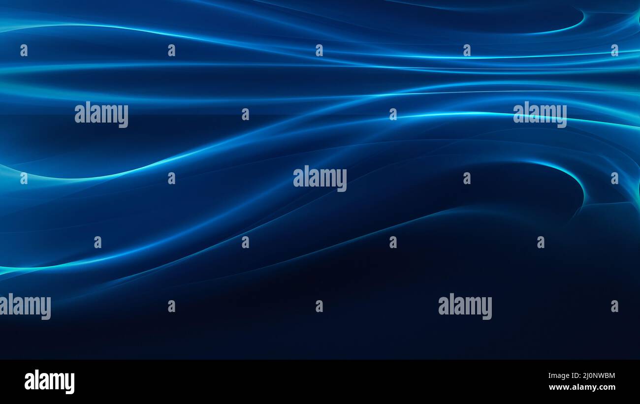 Shining Blue Wavy Lines Stock Photo Alamy