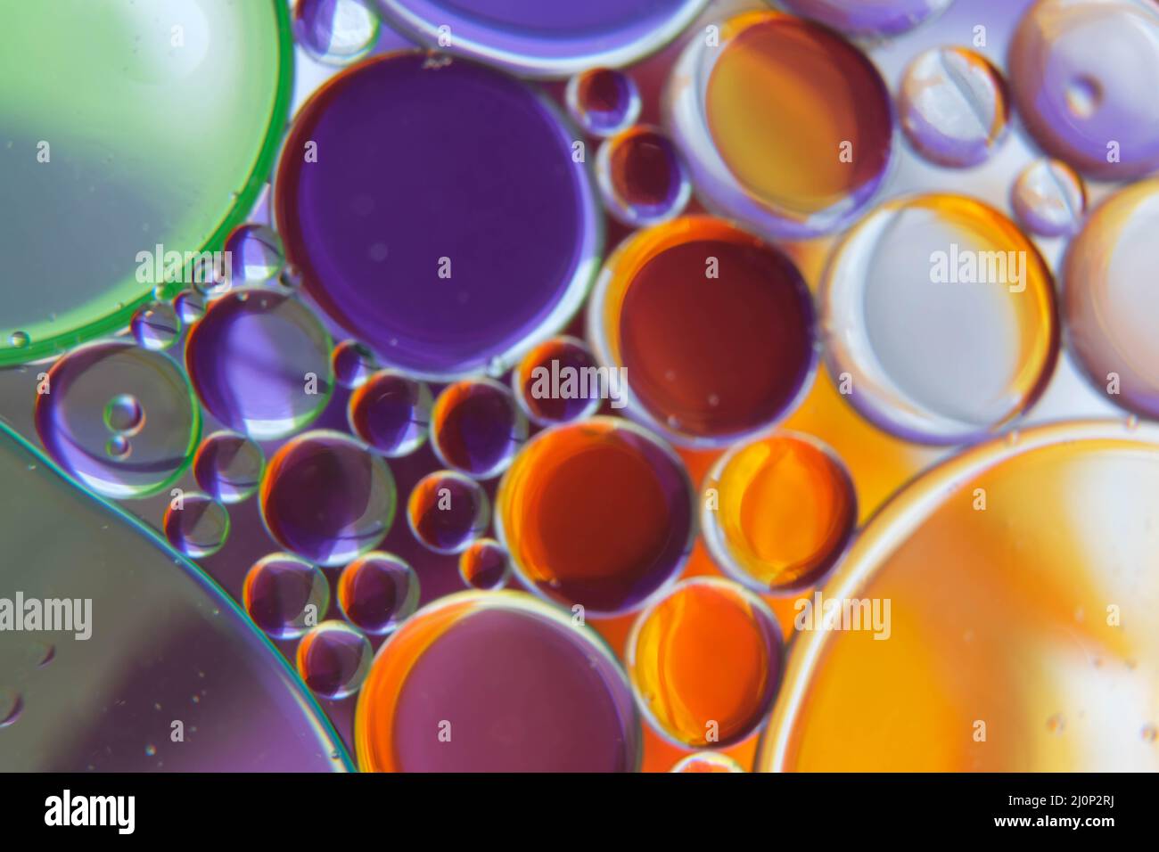 abstract photo of oil drops float on a water Stock Photo Alamy