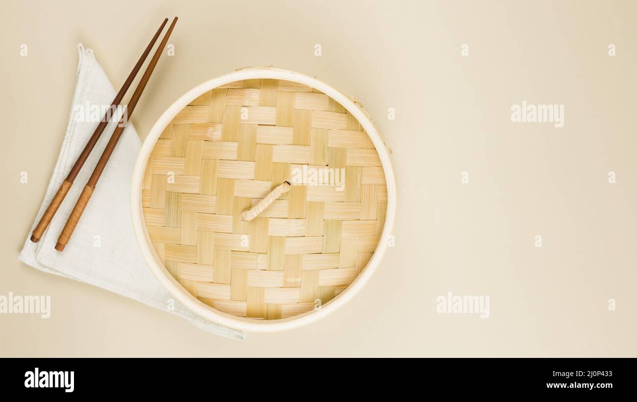 Top view asian tableware (1). High quality and resolution beautiful photo concept Stock Photo