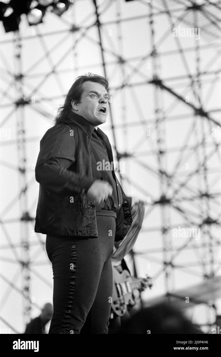 Meatloaf performing at Monsters of Rock festival at Castle Donington