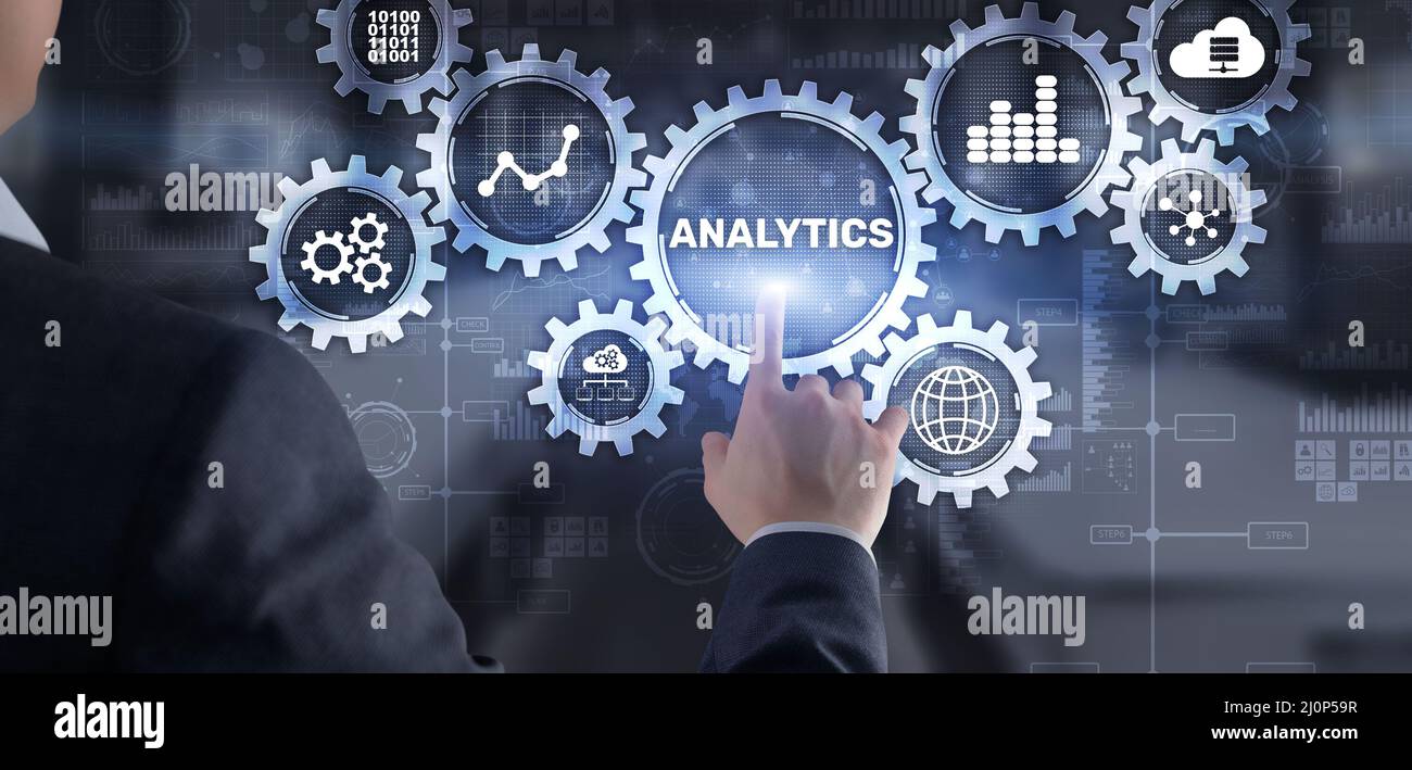 Analytics Data Analysis Strategy Statistic Concept. Stock Photo