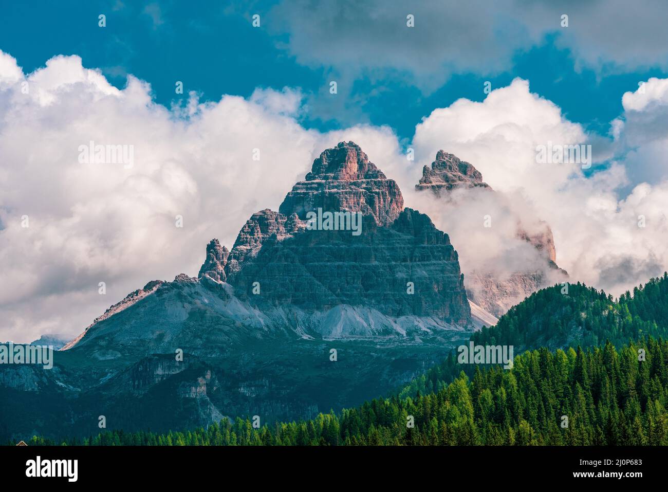 Storm clouds over the Dolomites Stock Photo - Alamy