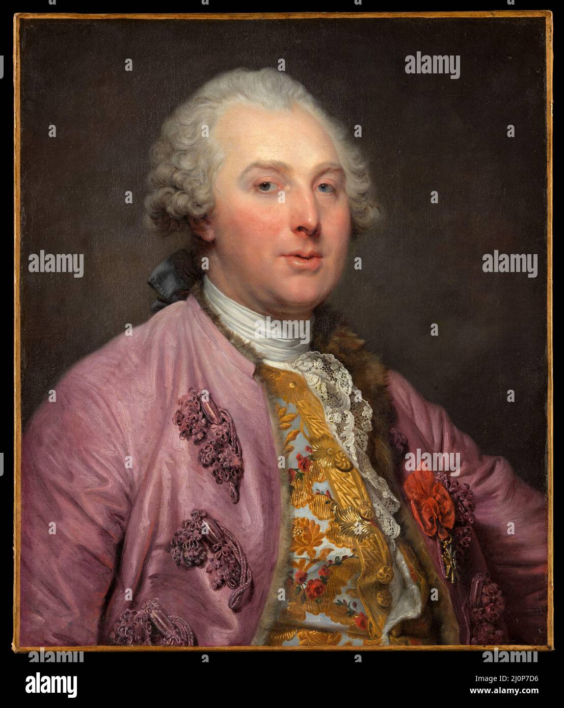 Charles Claude de Flahaut (1730-1809), Comte d'Angiviller.  Jean-Baptiste Greuze. 1763. Stock Photo