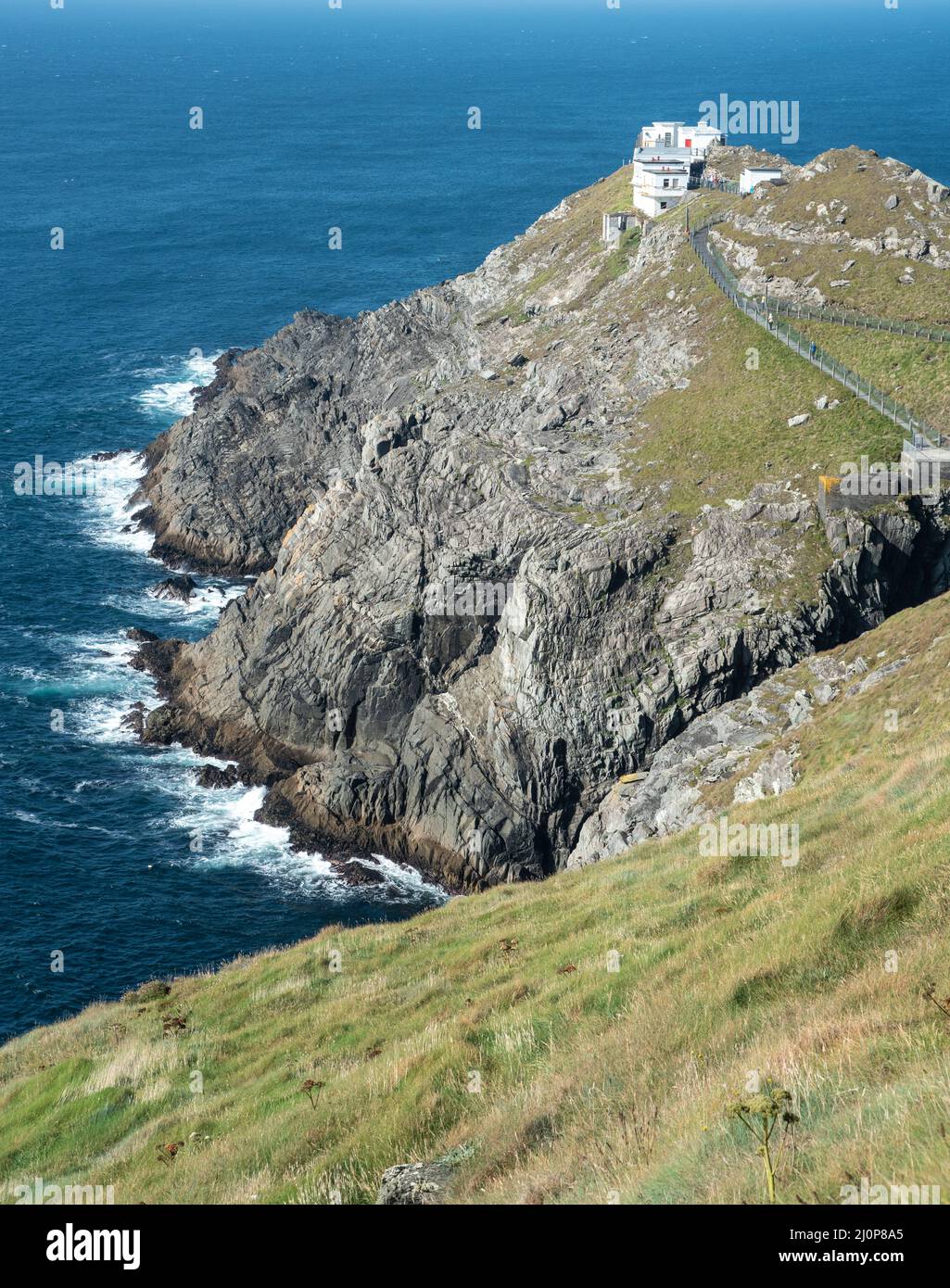 Mizen Head Signal Station in the atlantic ocean. County Cork, Ireland. Stock Photo