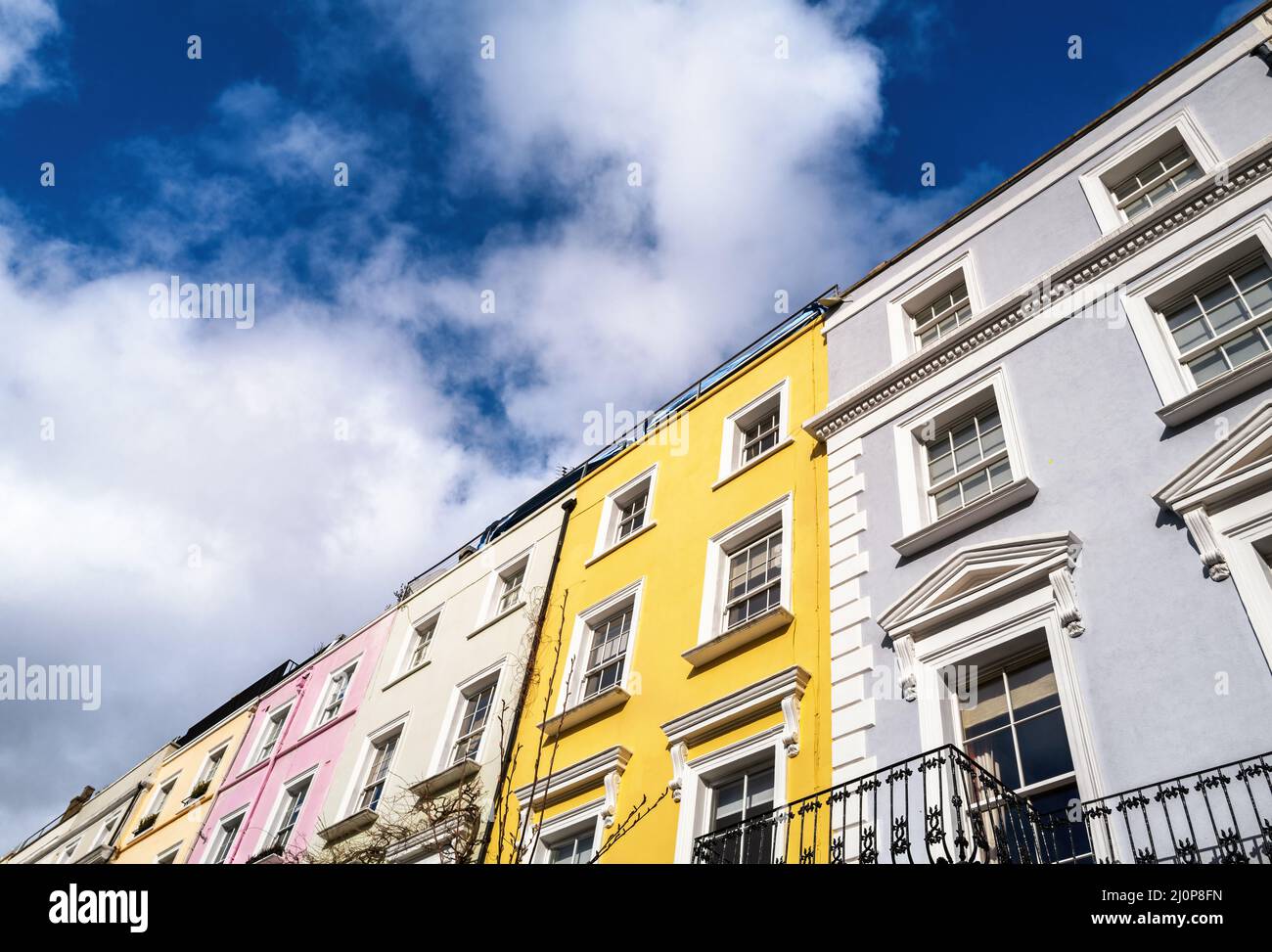 colourful-terraced-townhouses-with-summer-sky-background-and-space-for