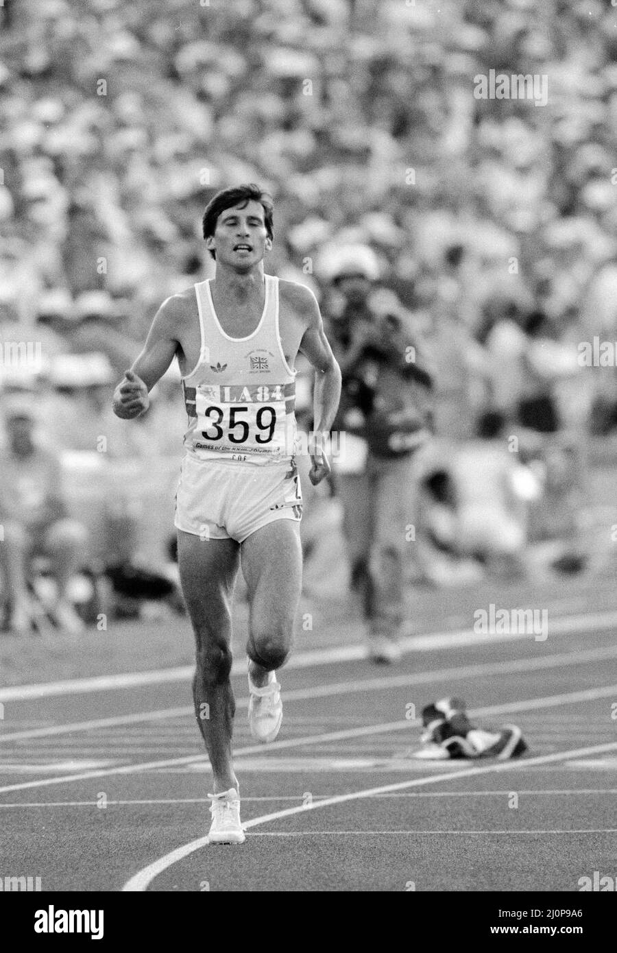 1984 Olympic Games in Los Angeles, USA. Mens Athletics. Great Britain's ...