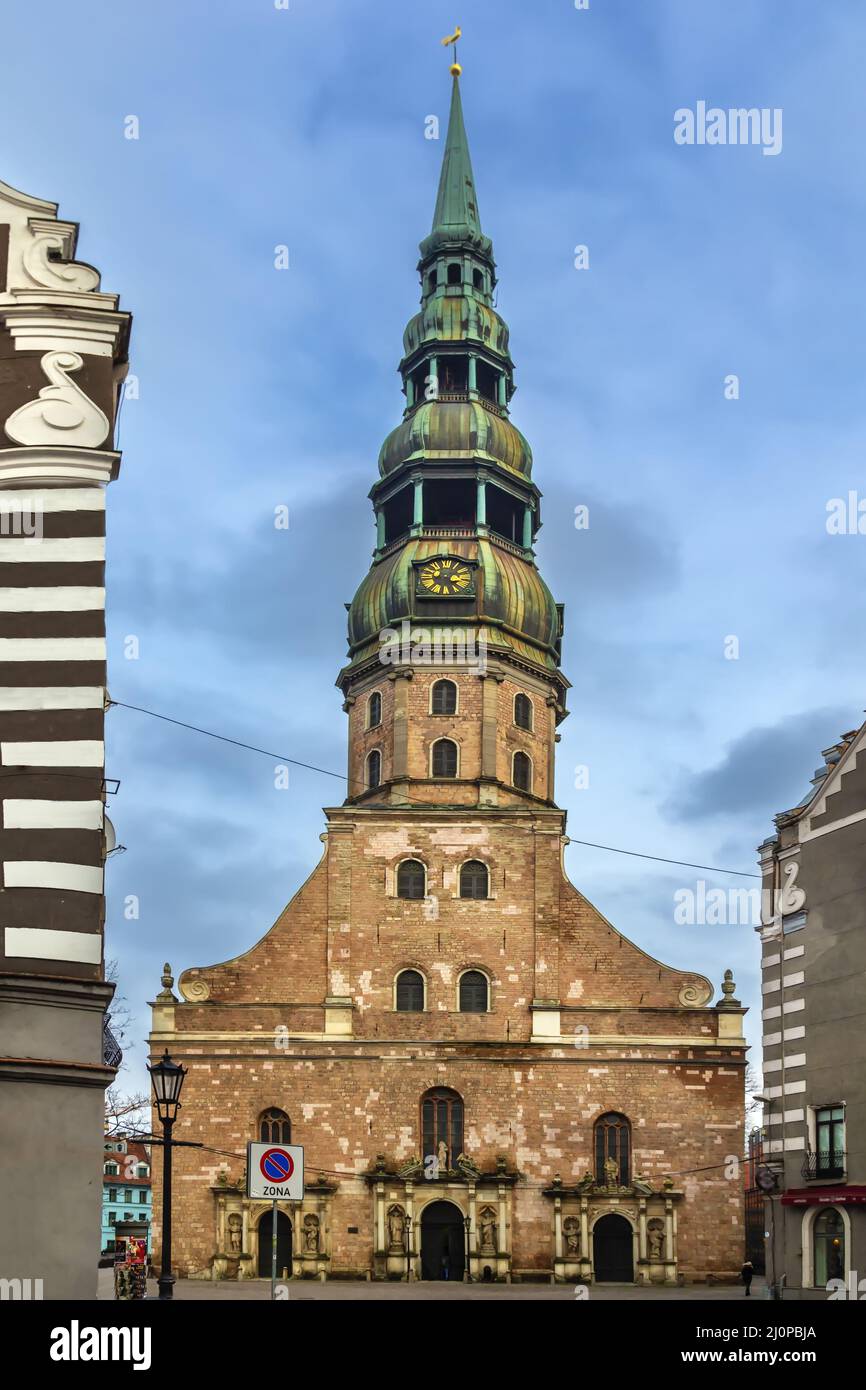 St. Peter Church, Riga, Latvia Stock Photo