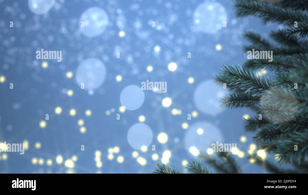 Christmas Tree Bokeh Lights Stock Photo - Alamy