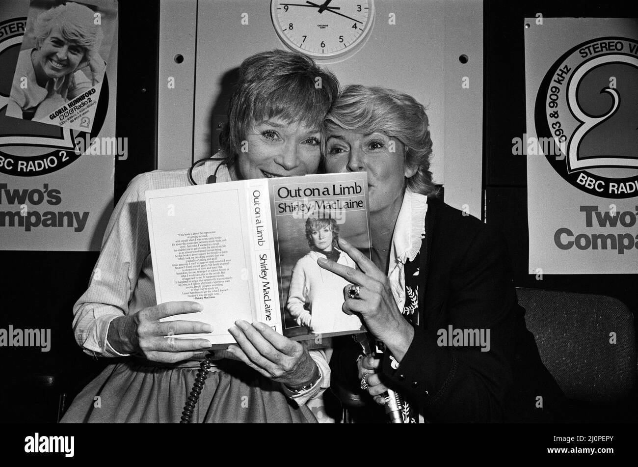 Shirley MacLaine at the BBC to appear on the Gloria Hunniford programme with her new book 'Out Shirley MacLaine at the BBC to appear on the Gloria Hunniford programme with her new book 'Out