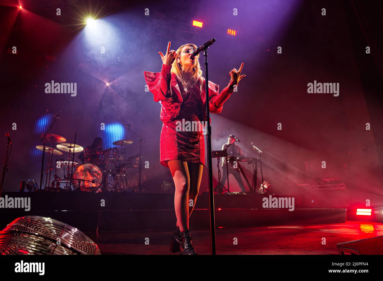 March 19, 2022 Scottish band CHVRCHES performing the UK leg of their