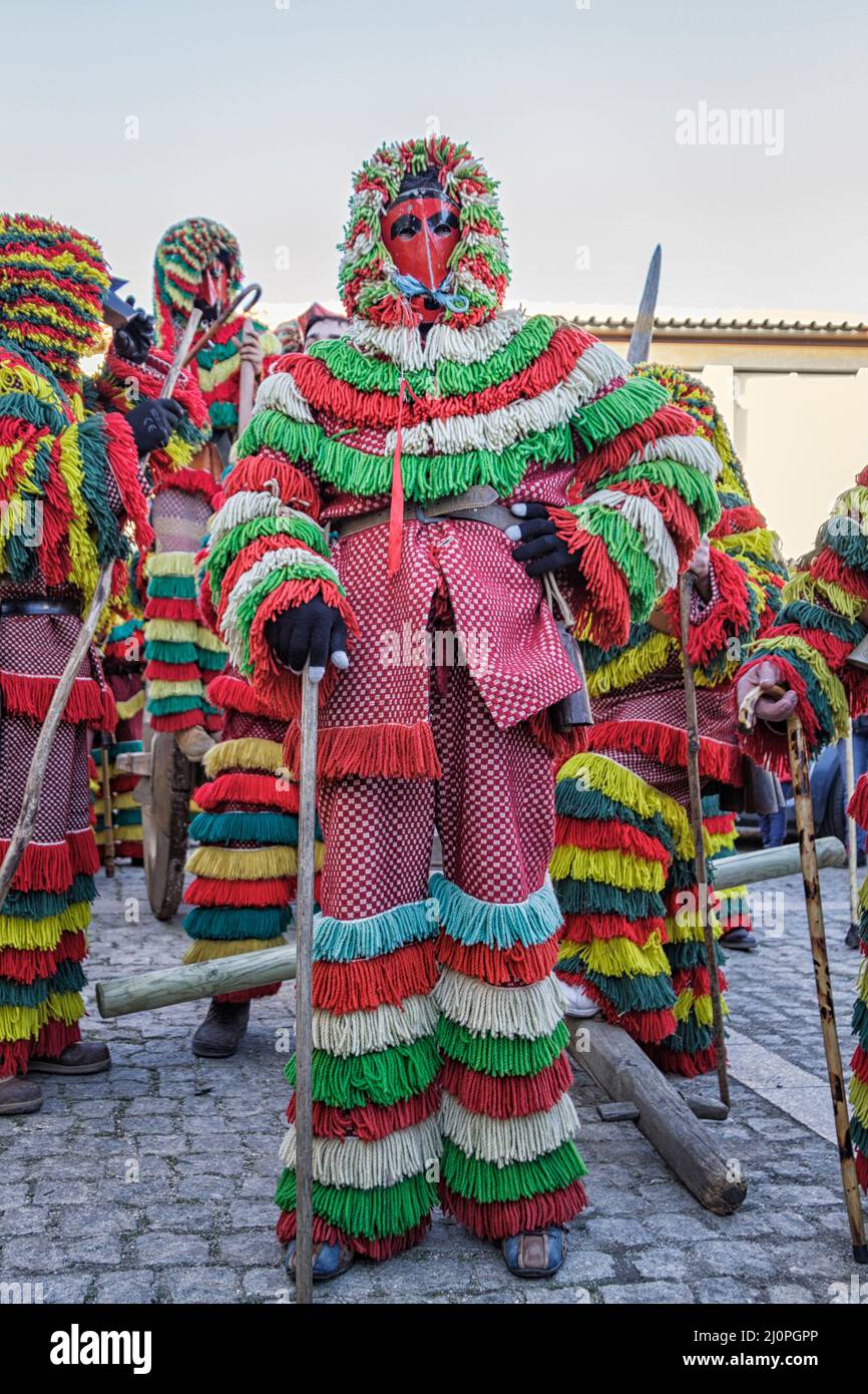 Lors De L'ancien Carnaval Tenu Dans Le Village De Podence. Image