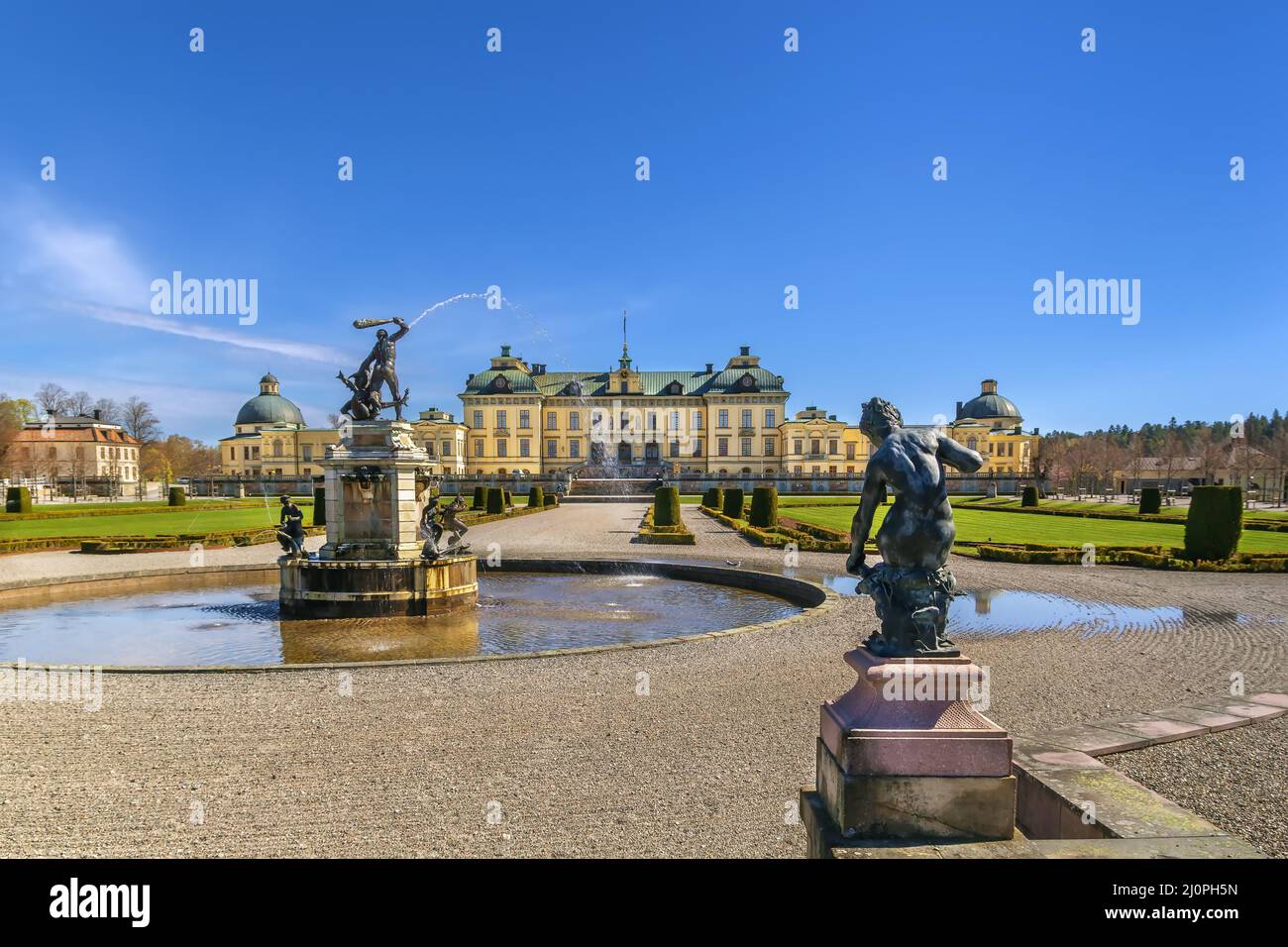 Drottningholm Palace, Stockholm, Sweden Stock Photo