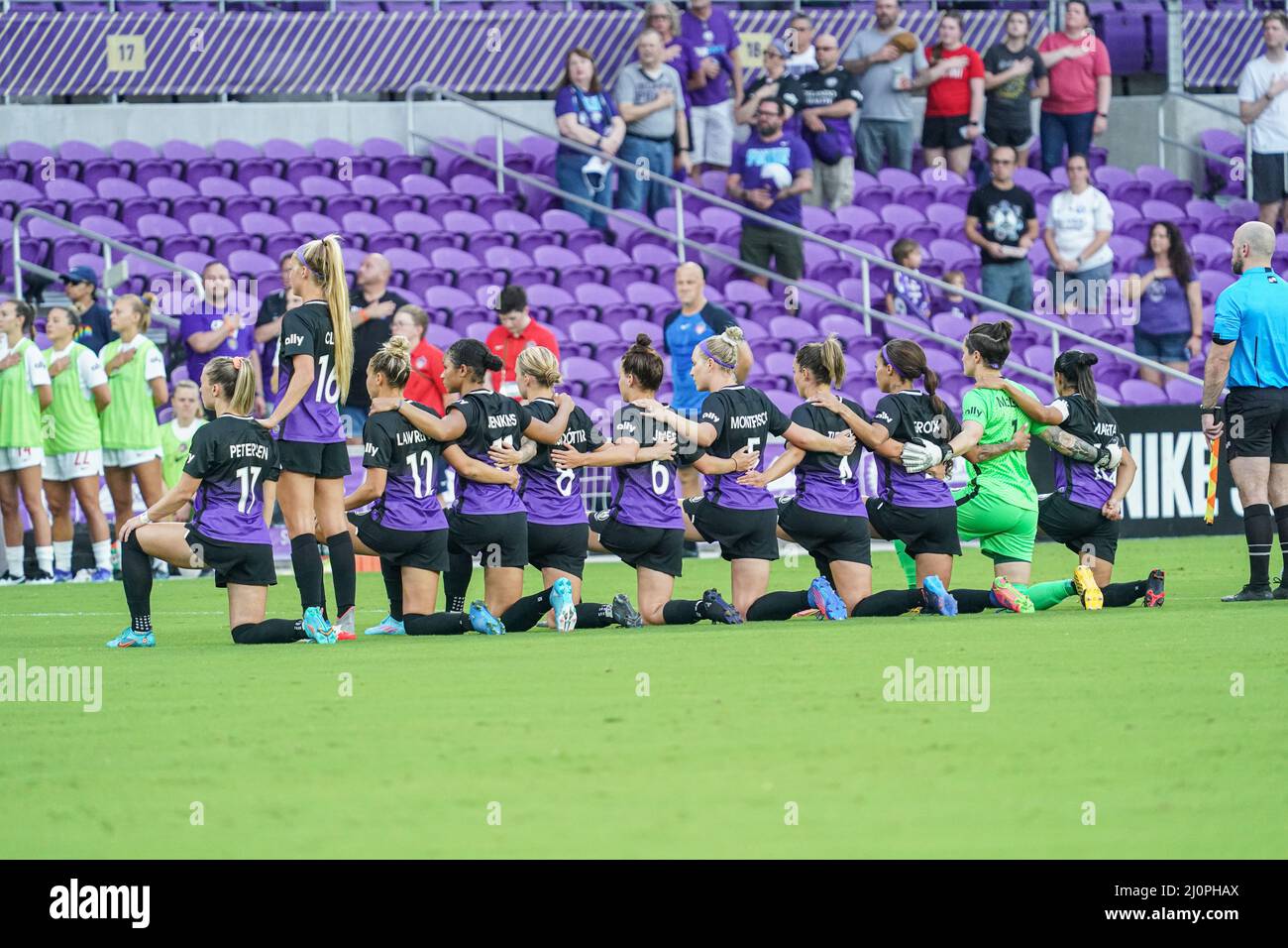 Orlando, Florida, USA, March 19, 2022, Orlando Pride players during the