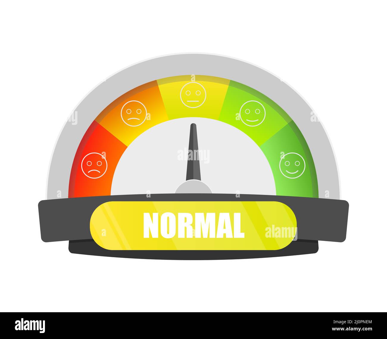 Customer satisfaction meter, speedometers and indicators with emoticons Stock Vector