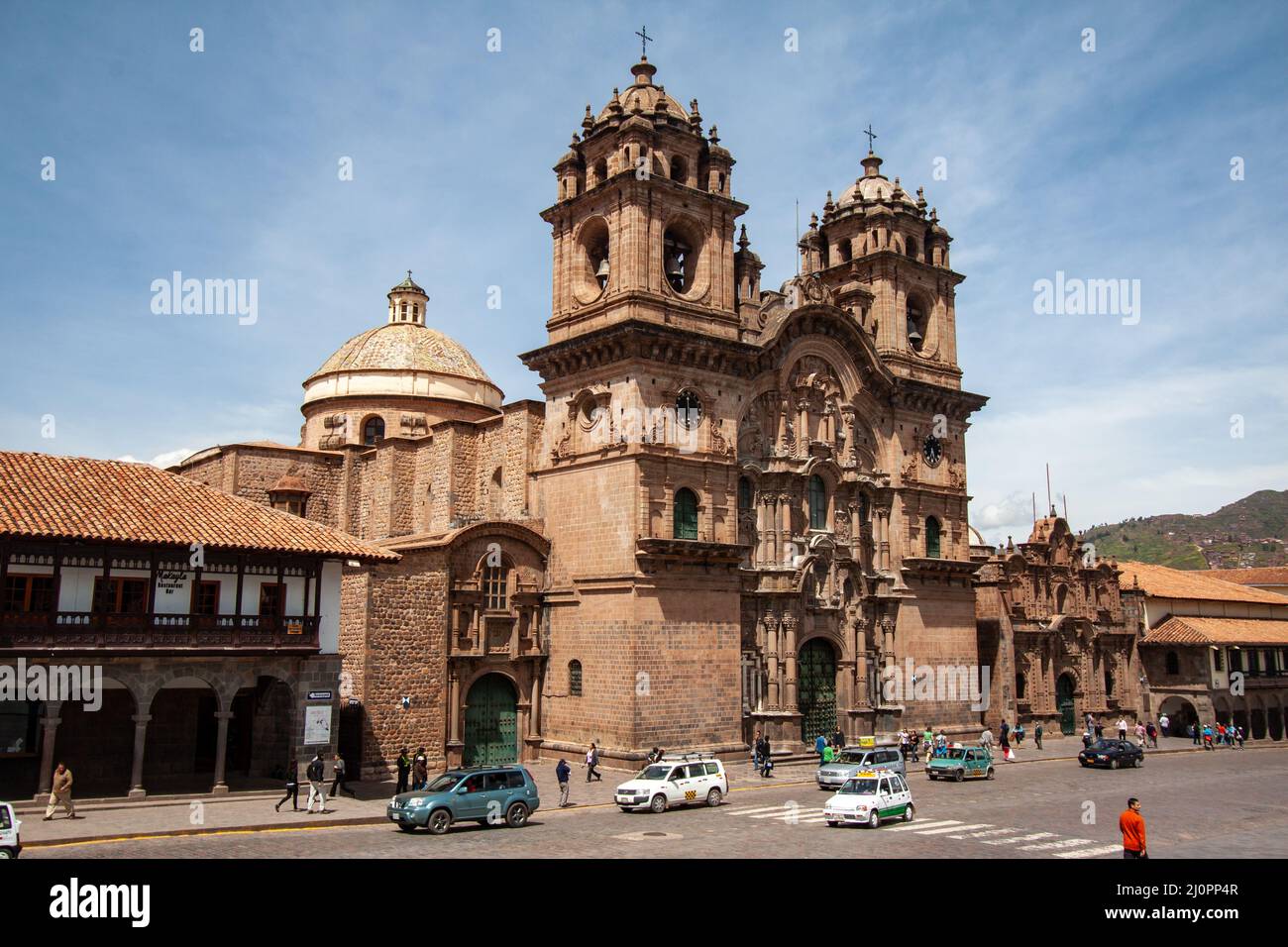 Church of the Society of Jesus in downtown of Cusco, Peru Stock Photo