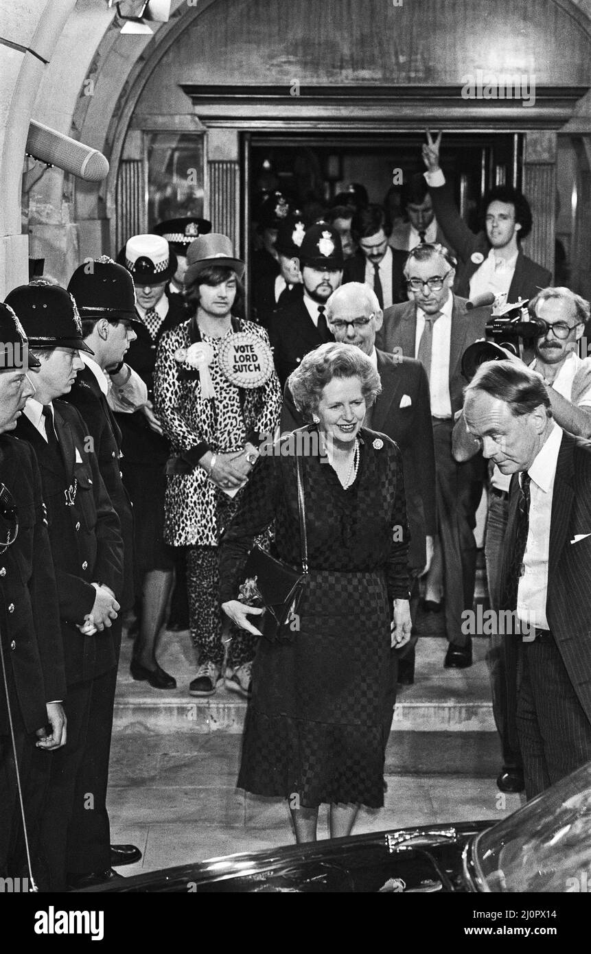 Thatcher margaret 1983 Black and White Stock Photos & Images Alamy