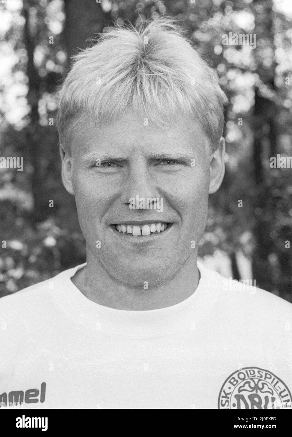 HENRIK LARSEN football Lyngby BK and in Denmark nationalteam to European championship in Sweden 1992 Stock Photo