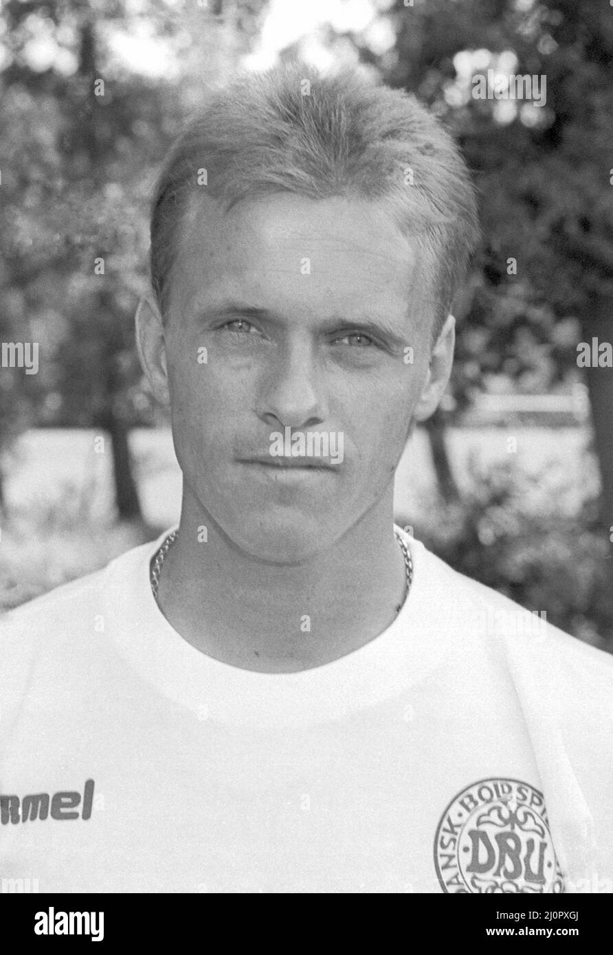 TORBEN FRANK football Lyngby BK and in Denmark nationalteam to European championship in Sweden 1992 Stock Photo