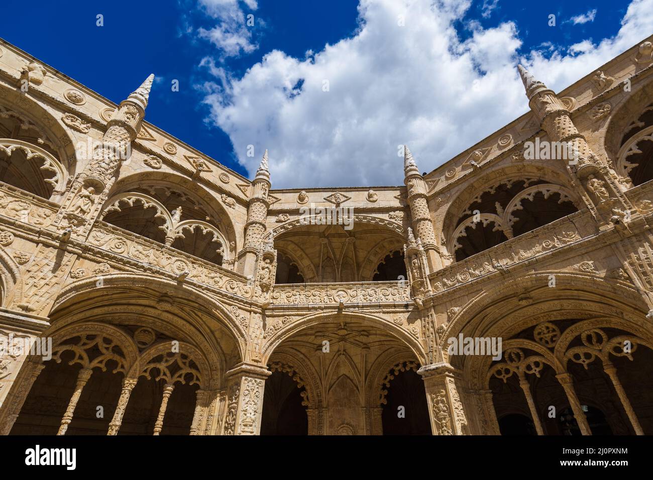 The Jeronimos Monastery - Lisbon Portugal Stock Photo