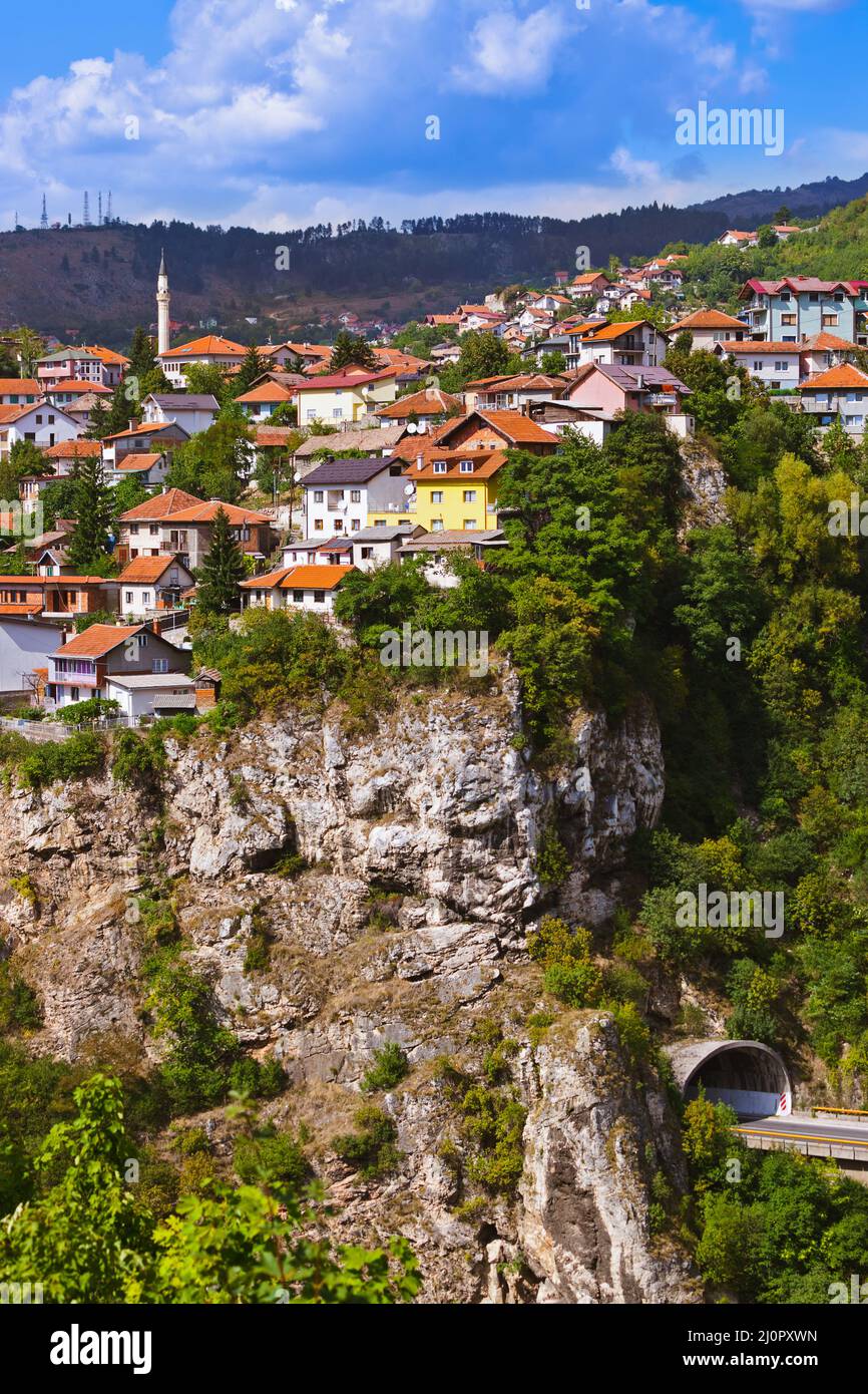 Cityscape of Sarajevo - Bosnia and Herzegovina Stock Photo