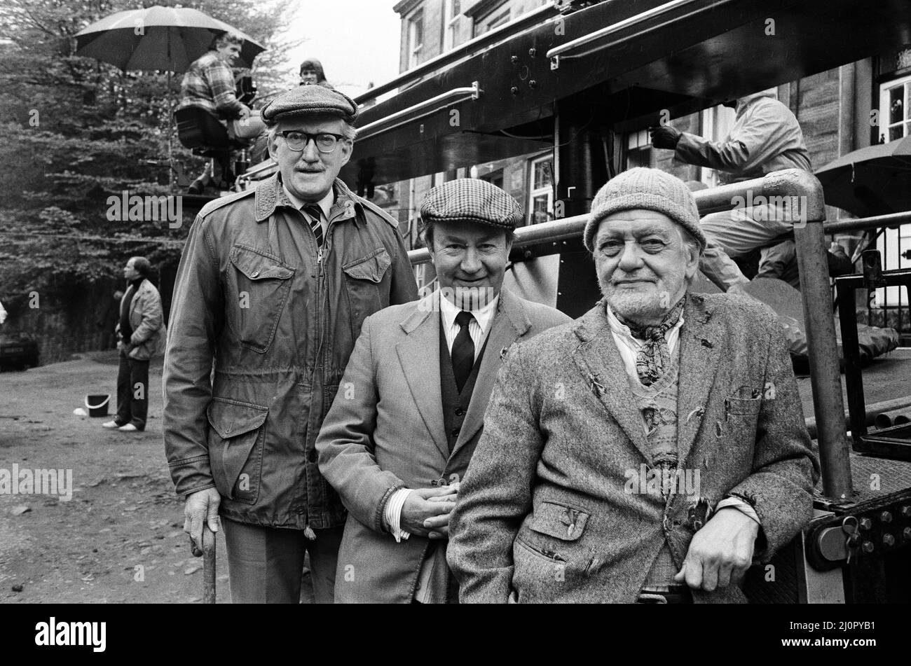 Brian Wilde (Foggy), Peter Sallis (Cleggy) and Bill Owen (Compo) on the ...