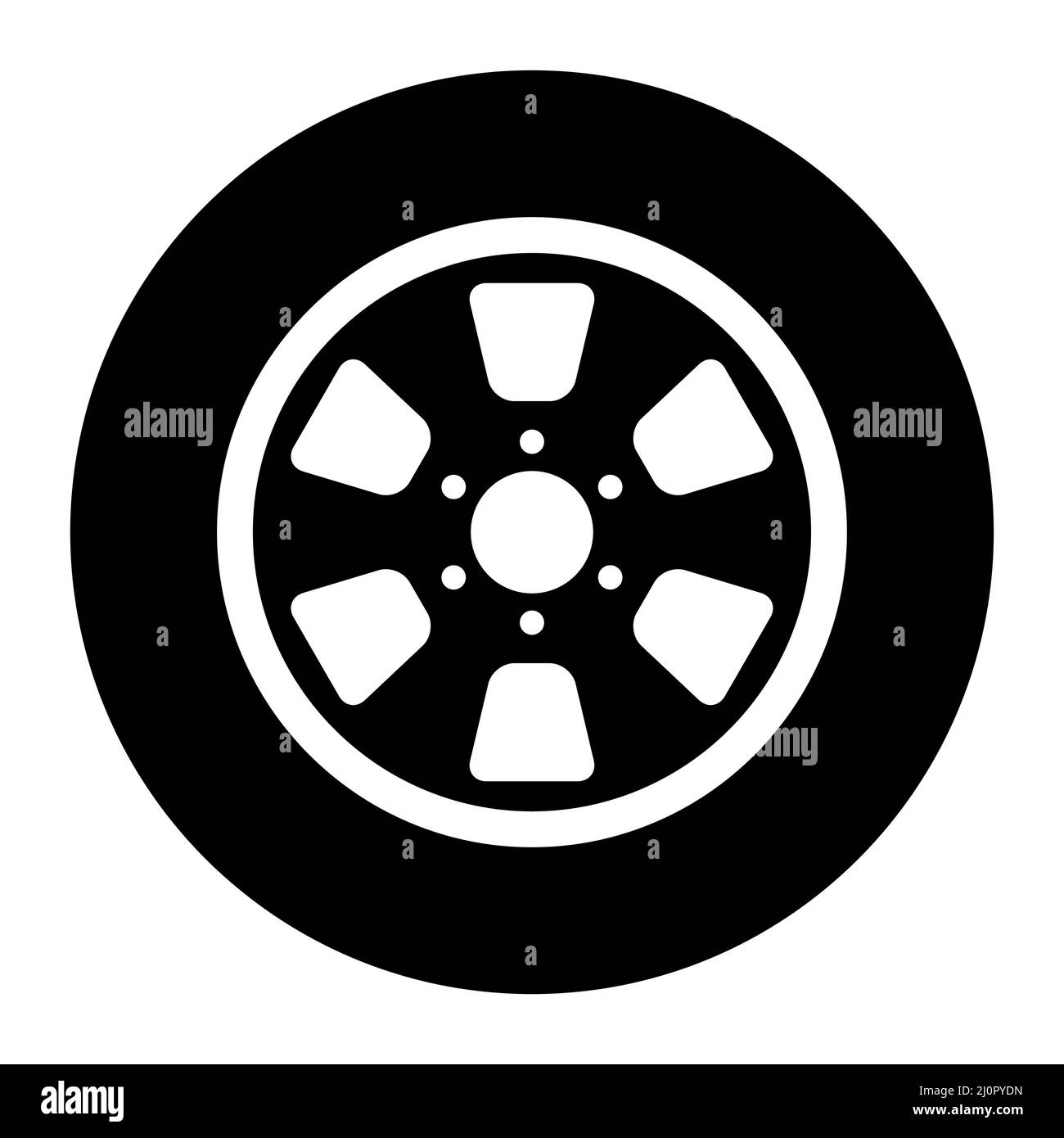 Auto car wheel icon, vehicle tire rim symbol, automotive race sport