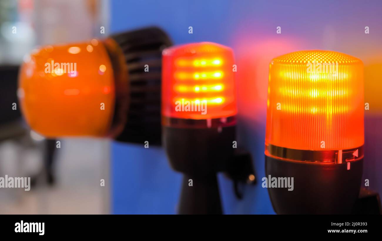 Flashing hazard lamp hires stock photography and images Alamy