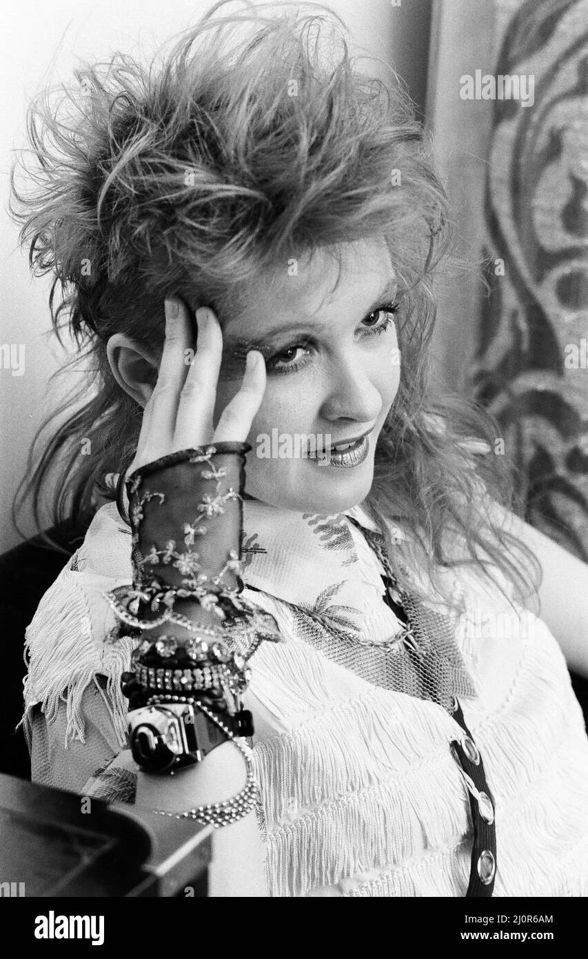 Cyndi Lauper (30) american singer songwriter pictured May 1984 Stock
