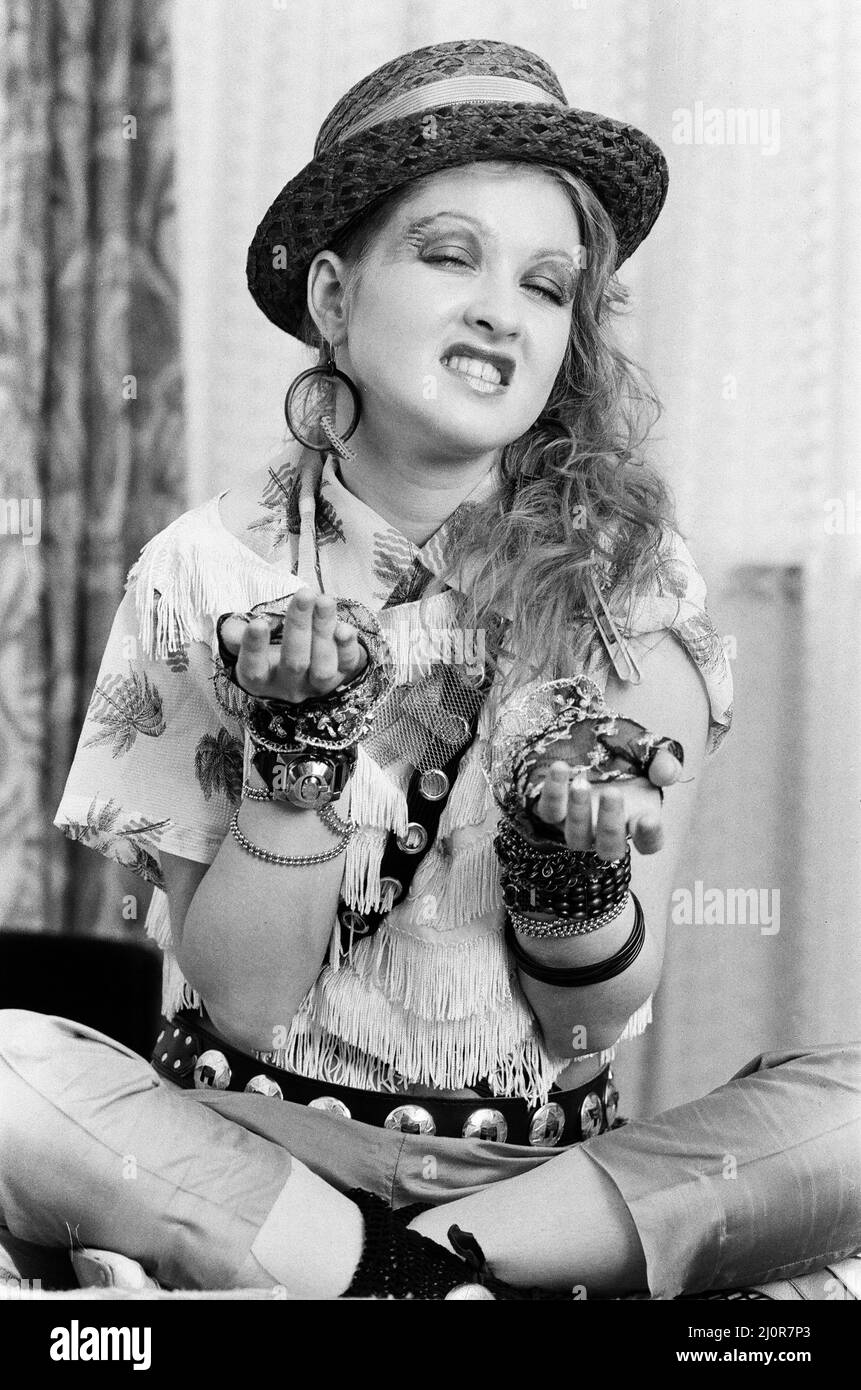 Cyndi Lauper (30) american singer songwriter pictured May 1984 Stock