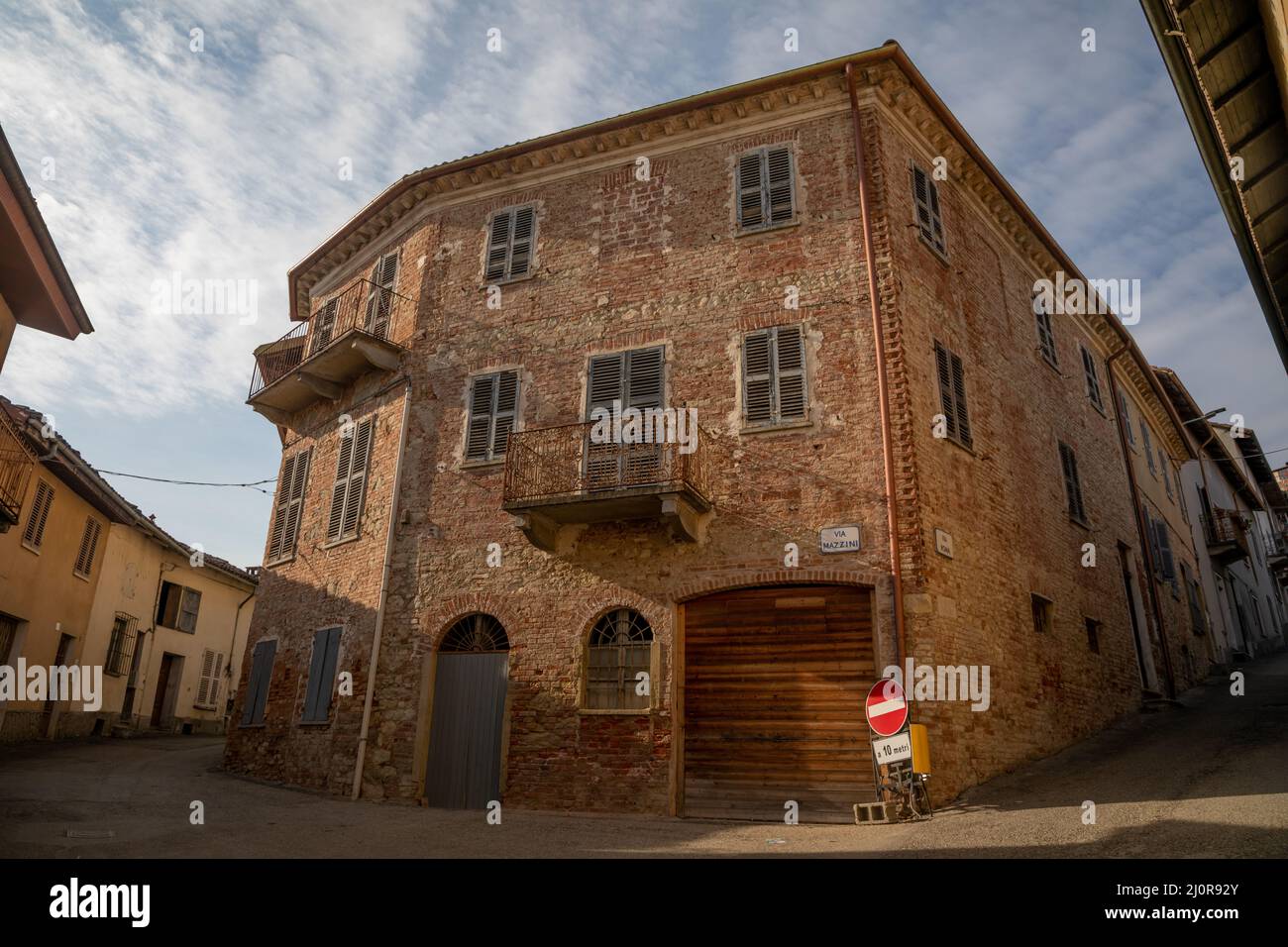 Old building in Cortanze, Italy Stock Photo