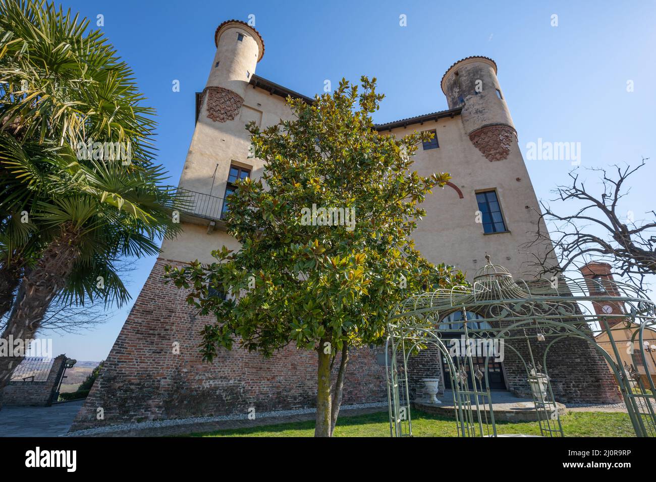 Castle of Cortanze, Piemonte, Italy Stock Photo