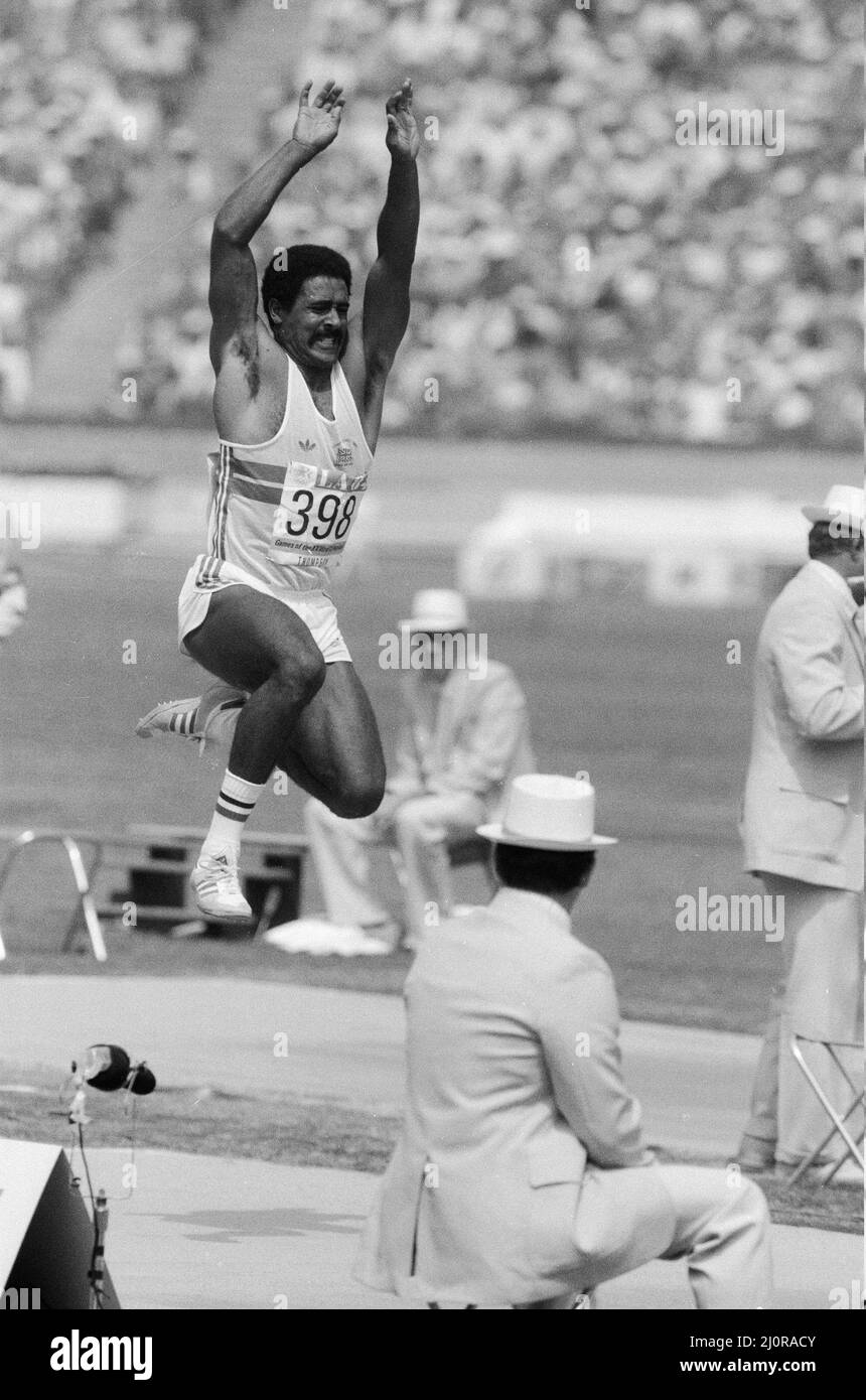 Athletics - Los Angeles Olympic Games 1984 - Decathlon Stock Photo - Alamy