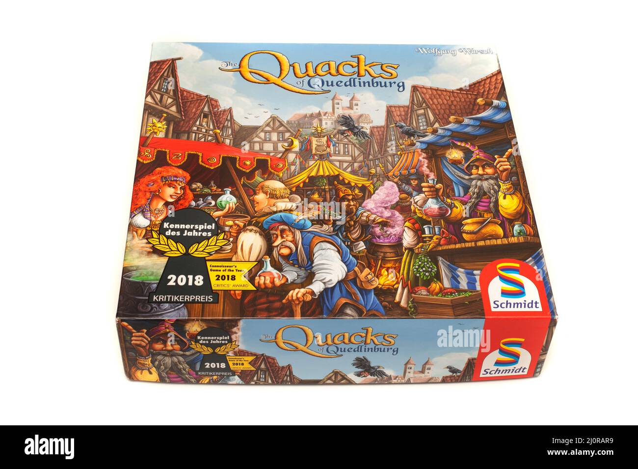 The board game Quacks of Quedlinburg Stock Photo