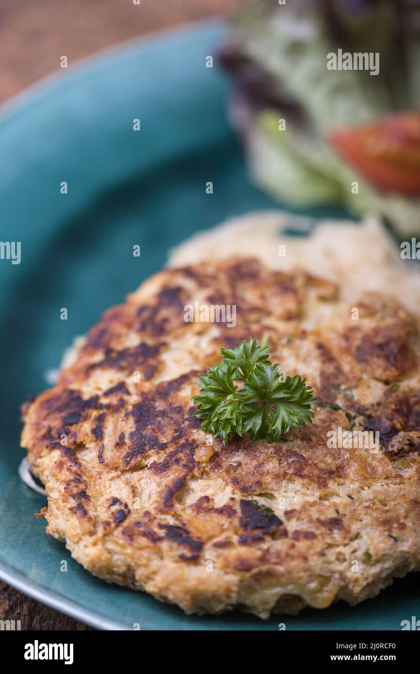 Austrian cheese dumpling with sauerkraut Stock Photo Alamy