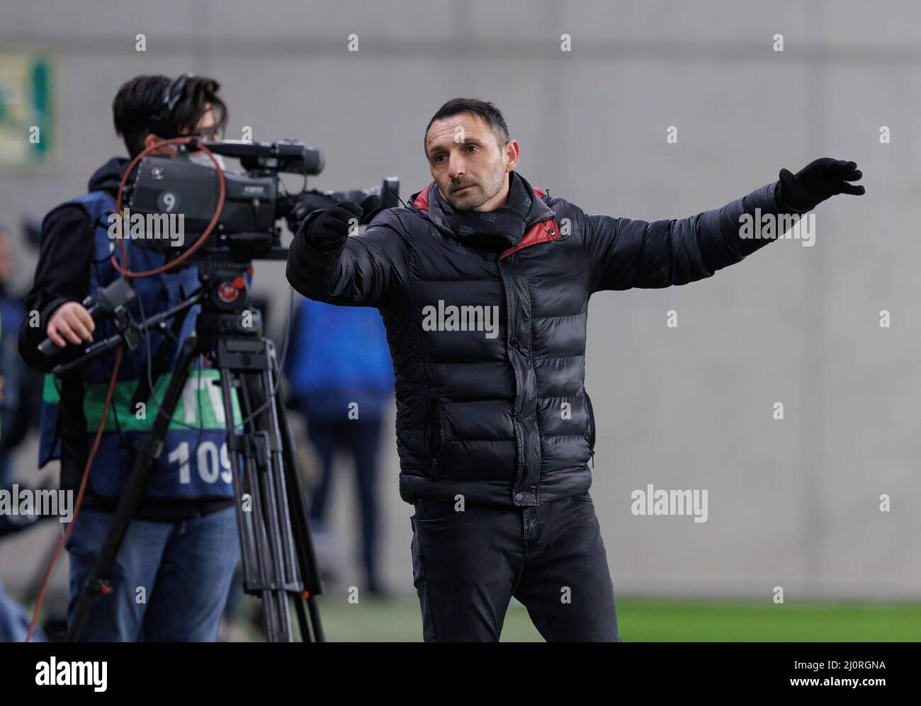 BUDAPEST, HUNGARY - MARCH 6: Lazar Cirkovic of Kisvarda Master