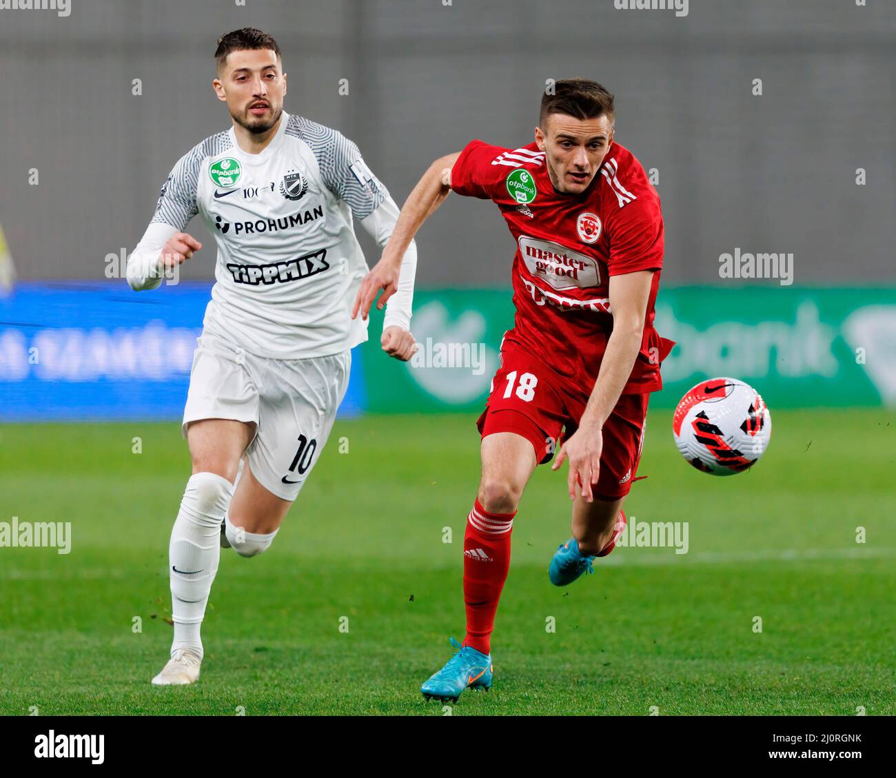 BUDAPEST, HUNGARY - MARCH 6: Lazar Cirkovic of Kisvarda Master