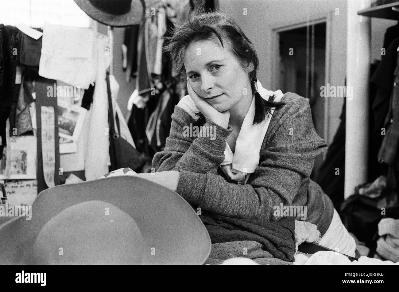 British fashion designer Vivienne Westwood. 28th April 1983. Stock Photo