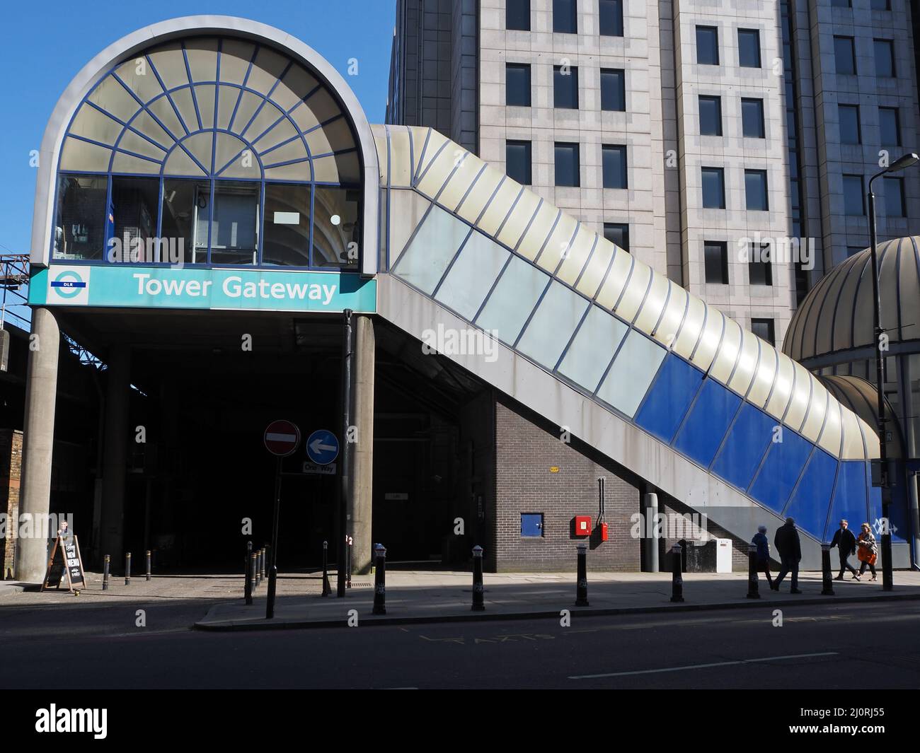 Tower Gateway DLR Docklands Light Railway Station Stock Photo