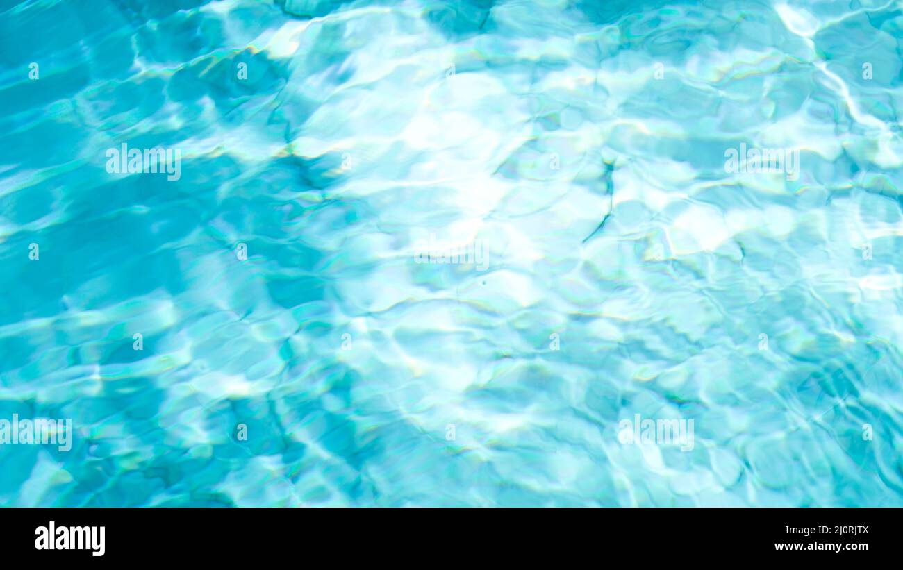 Water swimming pool texture and surface water on pool, reflection blue ...